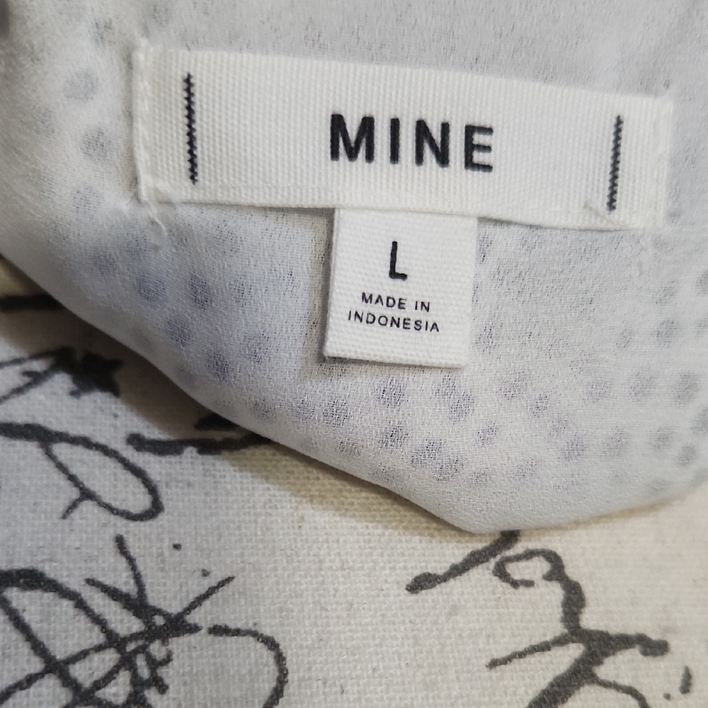 Mine Black & Off White Polka Dot Fully Lined Camisole Size Large NWOT - Picture 4 of 6